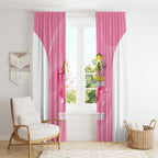 Custom Bowls Australia Breast Cancer Window Curtain Pink Ribbon Aussie Map With Kangaroo Emu - Aussie Hoodie