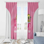 Custom Bowls Australia Breast Cancer Window Curtain Pink Ribbon Aussie Map With Kangaroo Emu - Aussie Hoodie