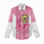 Custom Bowls Australia Breast Cancer Women Casual Shirt Pink Ribbon Aussie Map With Kangaroo Emu - Aussie Hoodie