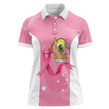 Custom Bowls Australia Breast Cancer Women Polo Shirt Pink Ribbon Aussie Map With Kangaroo Emu - Aussie Hoodie