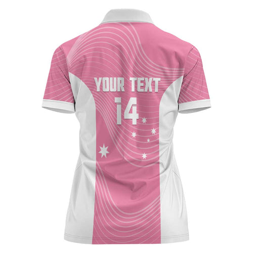 Custom Bowls Australia Breast Cancer Women Polo Shirt Pink Ribbon Aussie Map With Kangaroo Emu - Aussie Hoodie