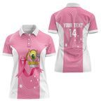 Custom Bowls Australia Breast Cancer Women Polo Shirt Pink Ribbon Aussie Map With Kangaroo Emu - Aussie Hoodie