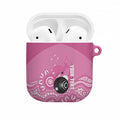 Custom Bowls Australia Breast Cancer AirPods Case Pink Ribbon Kangaroo Aboriginal Art - Aussie Hoodie