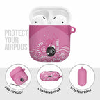Custom Bowls Australia Breast Cancer AirPods Case Pink Ribbon Kangaroo Aboriginal Art - Aussie Hoodie