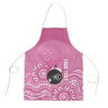 Custom Bowls Australia Breast Cancer Apron Pink Ribbon Kangaroo Aboriginal Art - Aussie Hoodie