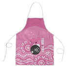 Custom Bowls Australia Breast Cancer Apron Pink Ribbon Kangaroo Aboriginal Art - Aussie Hoodie
