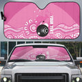 Custom Bowls Australia Breast Cancer Auto Sun Shade Pink Ribbon Kangaroo Aboriginal Art - Aussie Hoodie