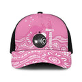 Bowls Australia Breast Cancer Baseball Net Cap Pink Ribbon Kangaroo Aboriginal Art - Aussie Hoodie
