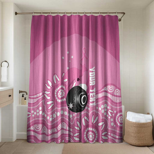 Custom Bowls Australia Breast Cancer Bathroom Set Pink Ribbon Kangaroo Aboriginal Art - Aussie Hoodie