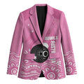 Custom Bowls Australia Breast Cancer Blazer Pink Ribbon Kangaroo Aboriginal Art - Aussie Hoodie