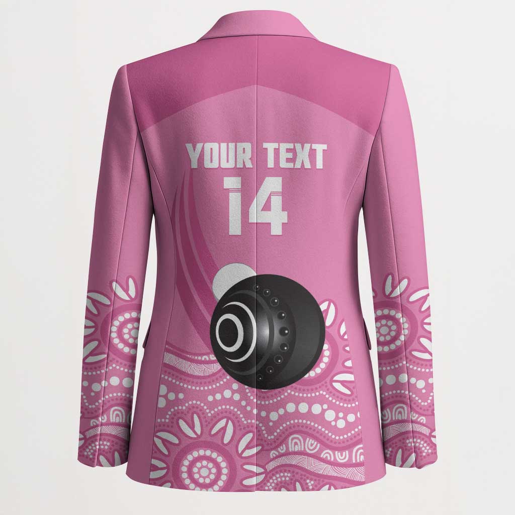 Custom Bowls Australia Breast Cancer Blazer Pink Ribbon Kangaroo Aboriginal Art - Aussie Hoodie