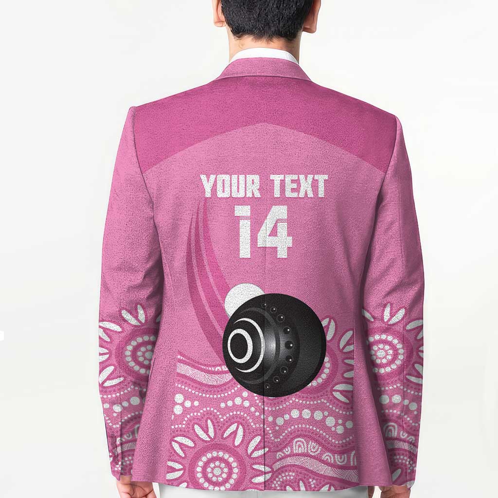 Custom Bowls Australia Breast Cancer Blazer Pink Ribbon Kangaroo Aboriginal Art - Aussie Hoodie