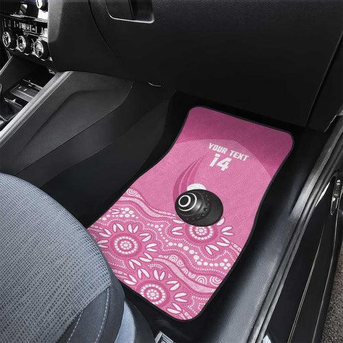 Custom Bowls Australia Breast Cancer Car Mats Pink Ribbon Kangaroo Aboriginal Art - Aussie Hoodie