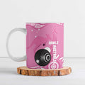 Custom Bowls Australia Breast Cancer Ceramic Mug Pink Ribbon Kangaroo Aboriginal Art - Aussie Hoodie
