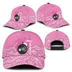 Bowls Australia Breast Cancer Classic Cap Pink Ribbon Kangaroo Aboriginal Art - Aussie Hoodie