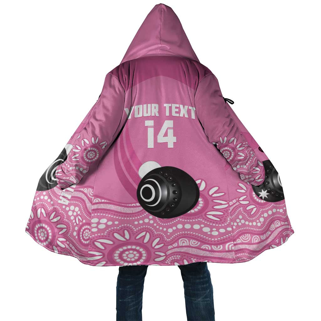 Custom Bowls Australia Breast Cancer Cloak Pink Ribbon Kangaroo Aboriginal Art - Aussie Hoodie