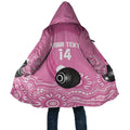 Custom Bowls Australia Breast Cancer Cloak Pink Ribbon Kangaroo Aboriginal Art - Aussie Hoodie