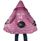 Custom Bowls Australia Breast Cancer Cloak Pink Ribbon Kangaroo Aboriginal Art - Aussie Hoodie