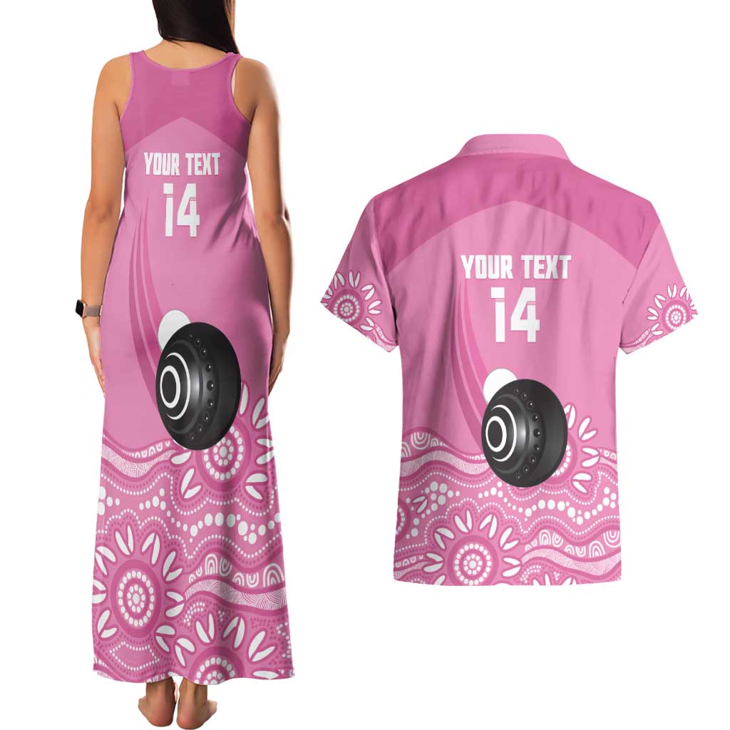 Custom Bowls Australia Breast Cancer Couples Matching Tank Maxi Dress and Hawaiian Shirt Pink Ribbon Kangaroo Aboriginal Art - Aussie Hoodie