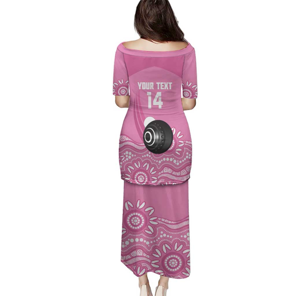 Custom Bowls Australia Breast Cancer Family Matching Puletasi and Hawaiian Shirt Pink Ribbon Kangaroo Aboriginal Art - Aussie Hoodie