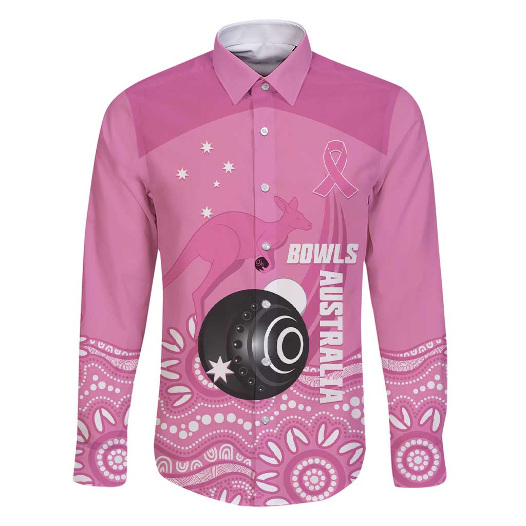 Custom Bowls Australia Breast Cancer Family Matching Short Sleeve Bodycon Dress and Hawaiian Shirt Pink Ribbon Kangaroo Aboriginal Art - Aussie Hoodie