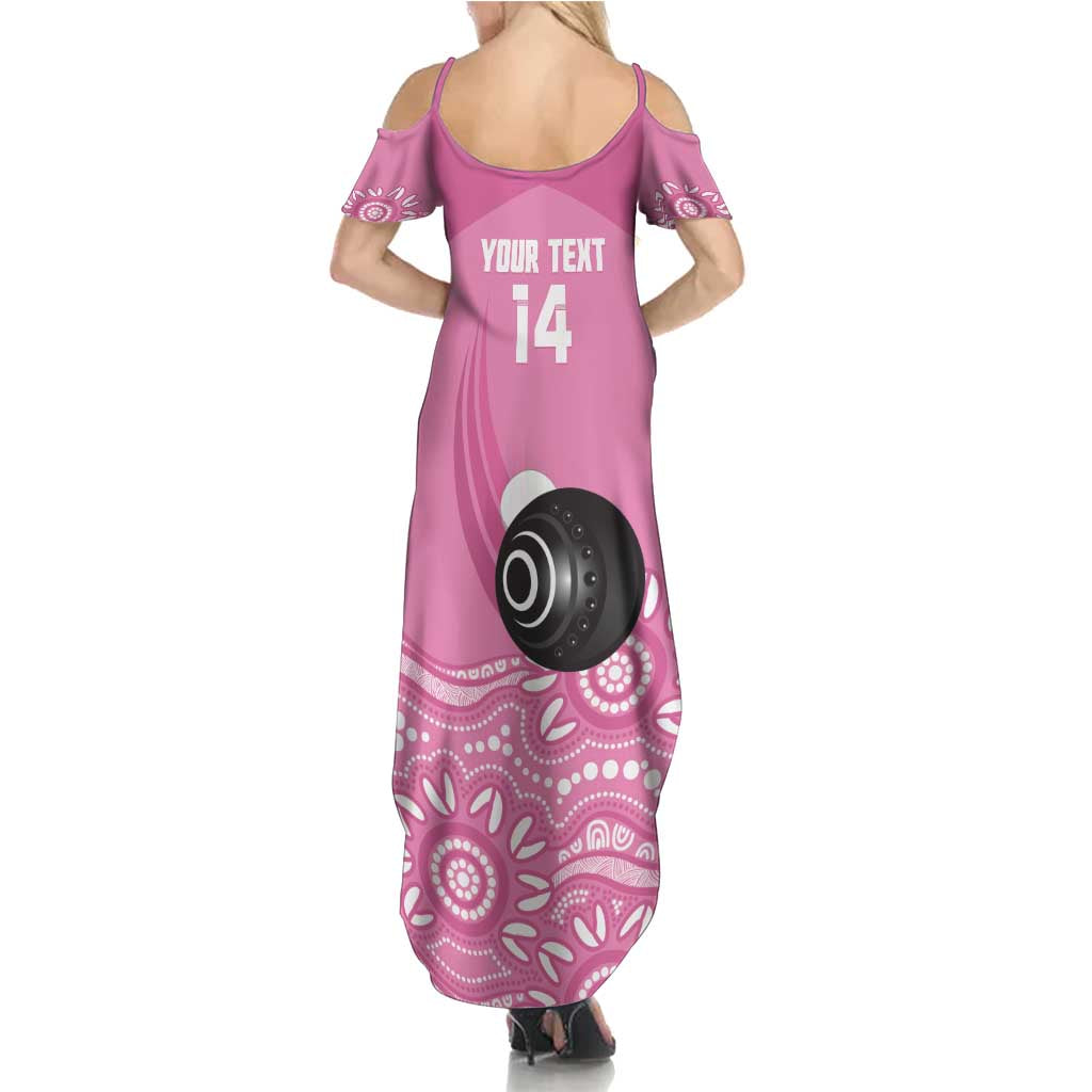 Custom Bowls Australia Breast Cancer Family Matching Summer Maxi Dress and Hawaiian Shirt Pink Ribbon Kangaroo Aboriginal Art - Aussie Hoodie