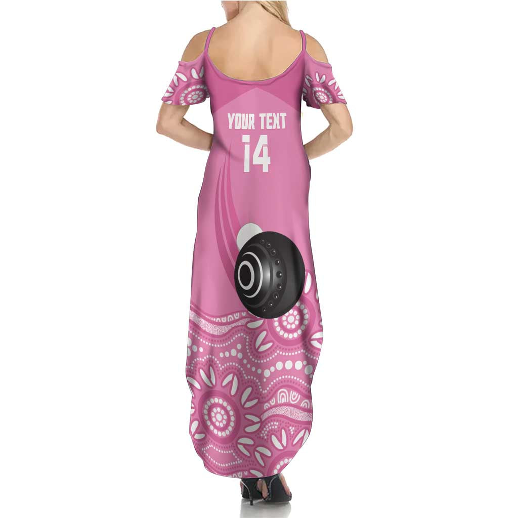 Custom Bowls Australia Breast Cancer Family Matching Summer Maxi Dress and Hawaiian Shirt Pink Ribbon Kangaroo Aboriginal Art - Aussie Hoodie