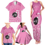 Custom Bowls Australia Breast Cancer Family Matching Tank Maxi Dress and Hawaiian Shirt Pink Ribbon Kangaroo Aboriginal Art - Aussie Hoodie