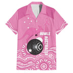 Custom Bowls Australia Breast Cancer Family Matching Tank Maxi Dress and Hawaiian Shirt Pink Ribbon Kangaroo Aboriginal Art - Aussie Hoodie