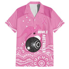 Custom Bowls Australia Breast Cancer Hawaiian Shirt Pink Ribbon Kangaroo Aboriginal Art - Aussie Hoodie