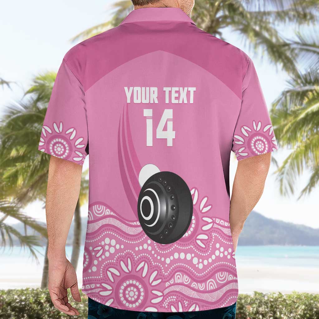 Custom Bowls Australia Breast Cancer Hawaiian Shirt Pink Ribbon Kangaroo Aboriginal Art - Aussie Hoodie