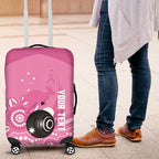 Custom Bowls Australia Breast Cancer Luggage Cover Pink Ribbon Kangaroo Aboriginal Art - Aussie Hoodie