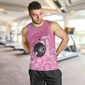 Custom Bowls Australia Breast Cancer Men Tank Top Pink Ribbon Kangaroo Aboriginal Art - Aussie Hoodie