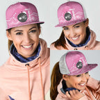 Bowls Australia Breast Cancer Mesh Trucker Cap Pink Ribbon Kangaroo Aboriginal Art - Aussie Hoodie