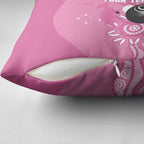 Custom Bowls Australia Breast Cancer Pillow Cover Pink Ribbon Kangaroo Aboriginal Art - Aussie Hoodie