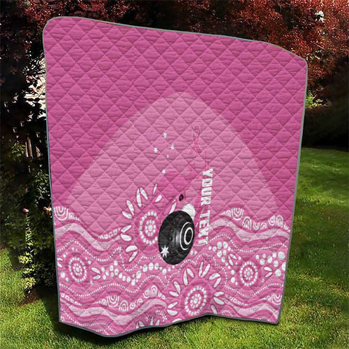 Custom Bowls Australia Breast Cancer Quilt Pink Ribbon Kangaroo Aboriginal Art - Aussie Hoodie