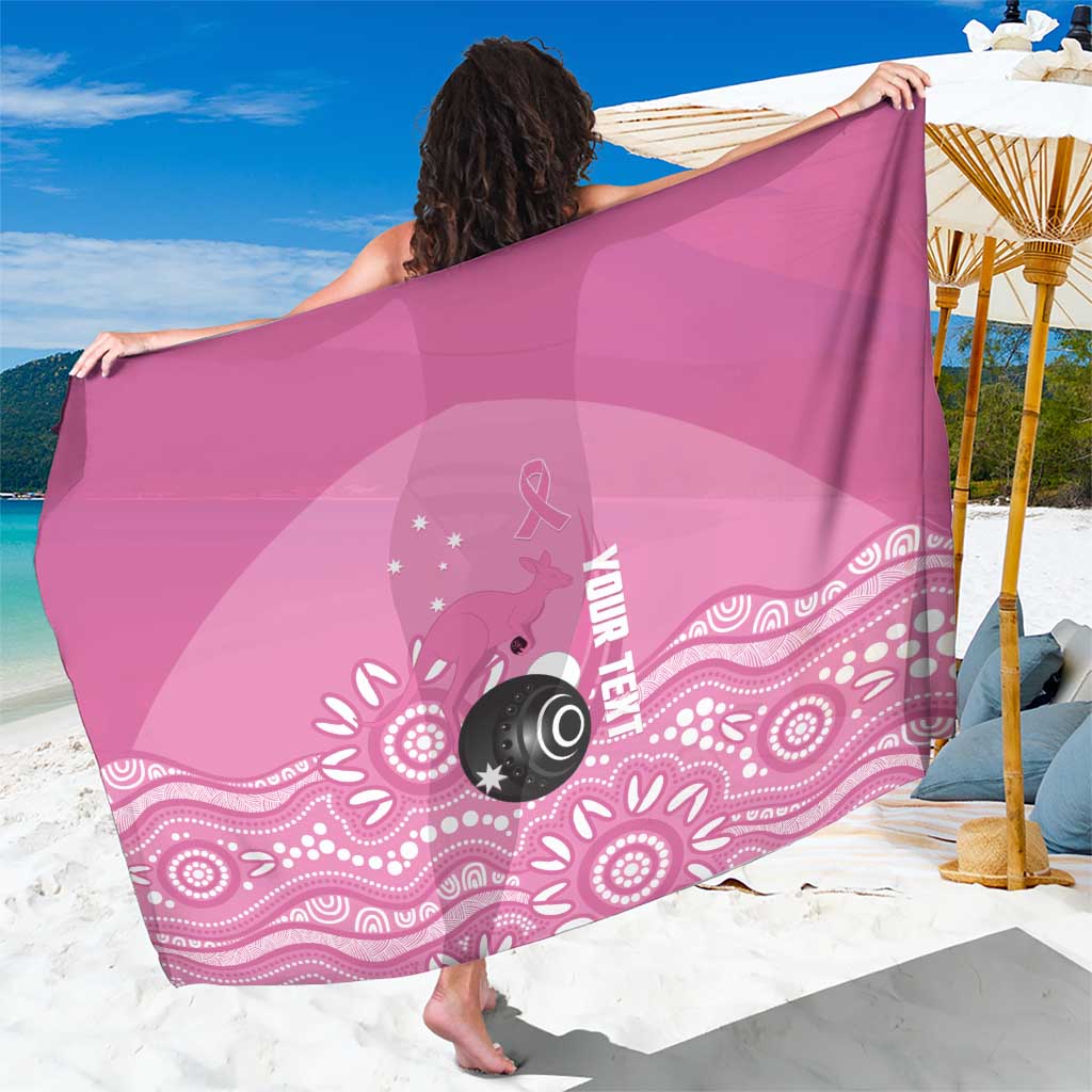 Custom Bowls Australia Breast Cancer Sarong Pink Ribbon Kangaroo Aboriginal Art - Aussie Hoodie