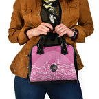 Custom Bowls Australia Breast Cancer Shoulder Handbag Pink Ribbon Kangaroo Aboriginal Art - Aussie Hoodie