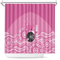 Custom Bowls Australia Breast Cancer Shower Curtain Pink Ribbon Kangaroo Aboriginal Art - Aussie Hoodie