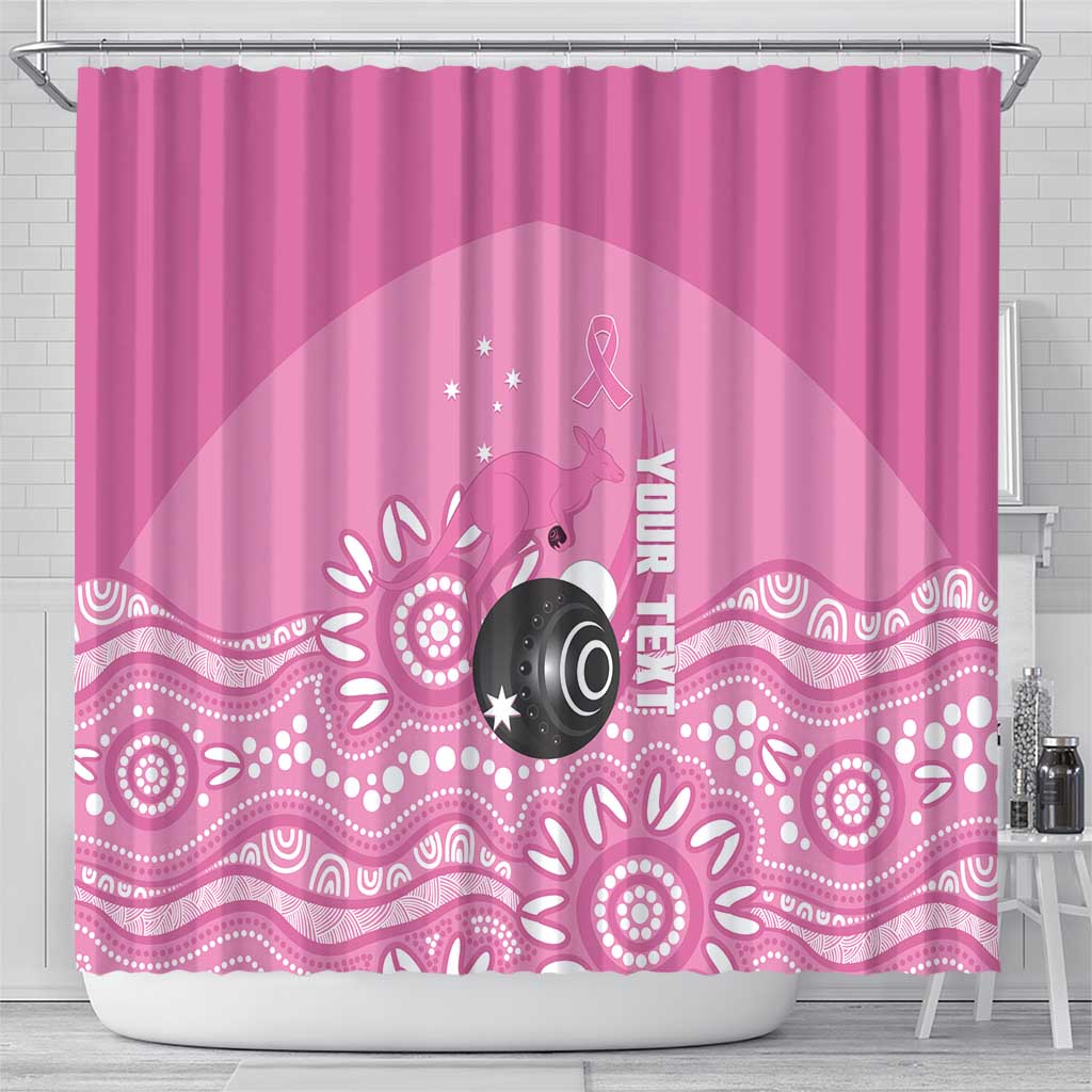 Custom Bowls Australia Breast Cancer Shower Curtain Pink Ribbon Kangaroo Aboriginal Art - Aussie Hoodie