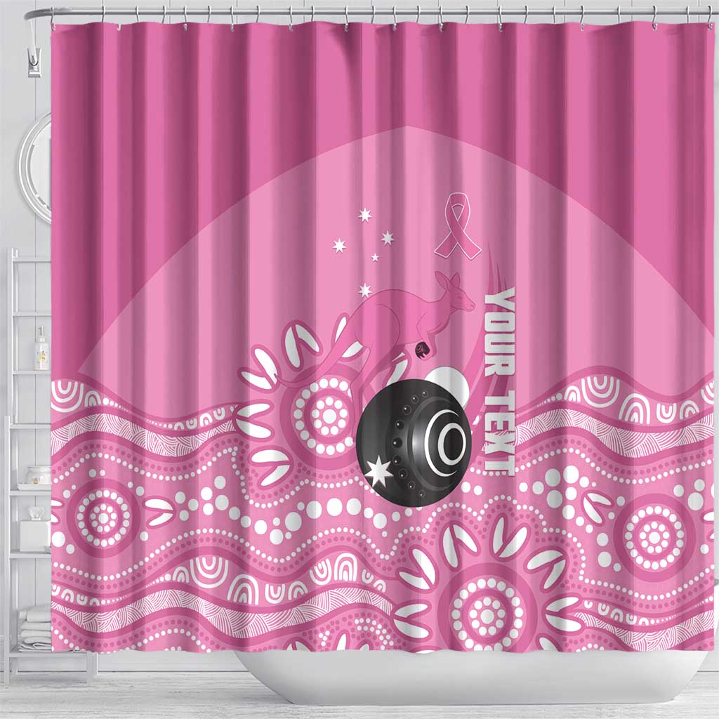 Custom Bowls Australia Breast Cancer Shower Curtain Pink Ribbon Kangaroo Aboriginal Art - Aussie Hoodie