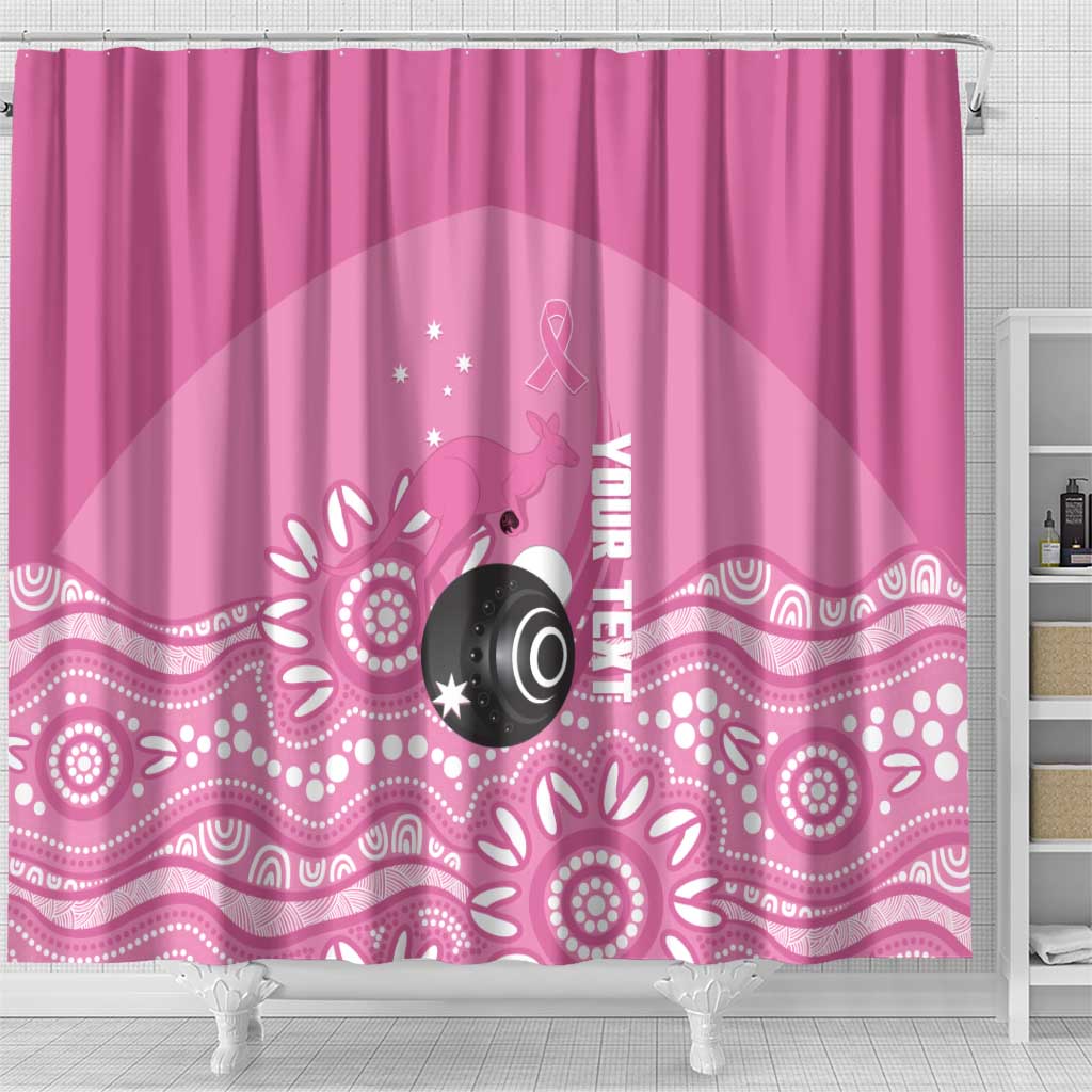 Custom Bowls Australia Breast Cancer Shower Curtain Pink Ribbon Kangaroo Aboriginal Art - Aussie Hoodie