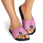 Custom Bowls Australia Breast Cancer Slide Sandals Pink Ribbon Kangaroo Aboriginal Art - Aussie Hoodie