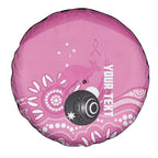Custom Bowls Australia Breast Cancer Spare Tire Cover Pink Ribbon Kangaroo Aboriginal Art - Aussie Hoodie
