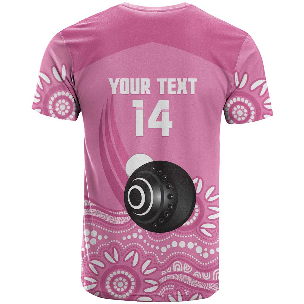 Custom Bowls Australia Breast Cancer T Shirt Pink Ribbon Kangaroo Aboriginal Art - Aussie Hoodie