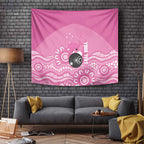 Custom Bowls Australia Breast Cancer Tapestry Pink Ribbon Kangaroo Aboriginal Art - Aussie Hoodie