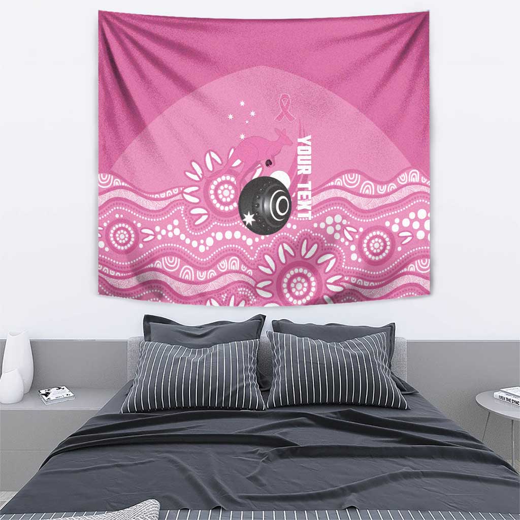 Custom Bowls Australia Breast Cancer Tapestry Pink Ribbon Kangaroo Aboriginal Art - Aussie Hoodie