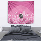 Custom Bowls Australia Breast Cancer Tapestry Pink Ribbon Kangaroo Aboriginal Art - Aussie Hoodie