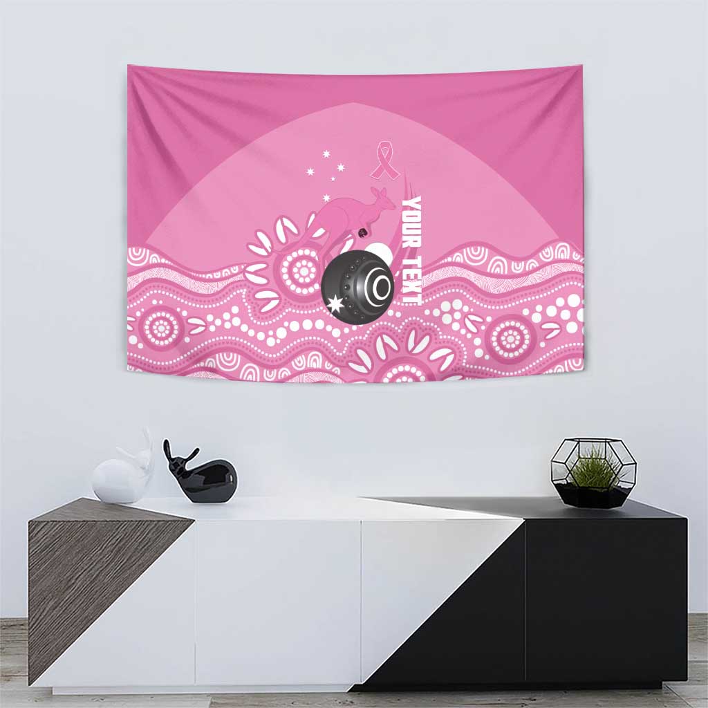 Custom Bowls Australia Breast Cancer Tapestry Pink Ribbon Kangaroo Aboriginal Art - Aussie Hoodie