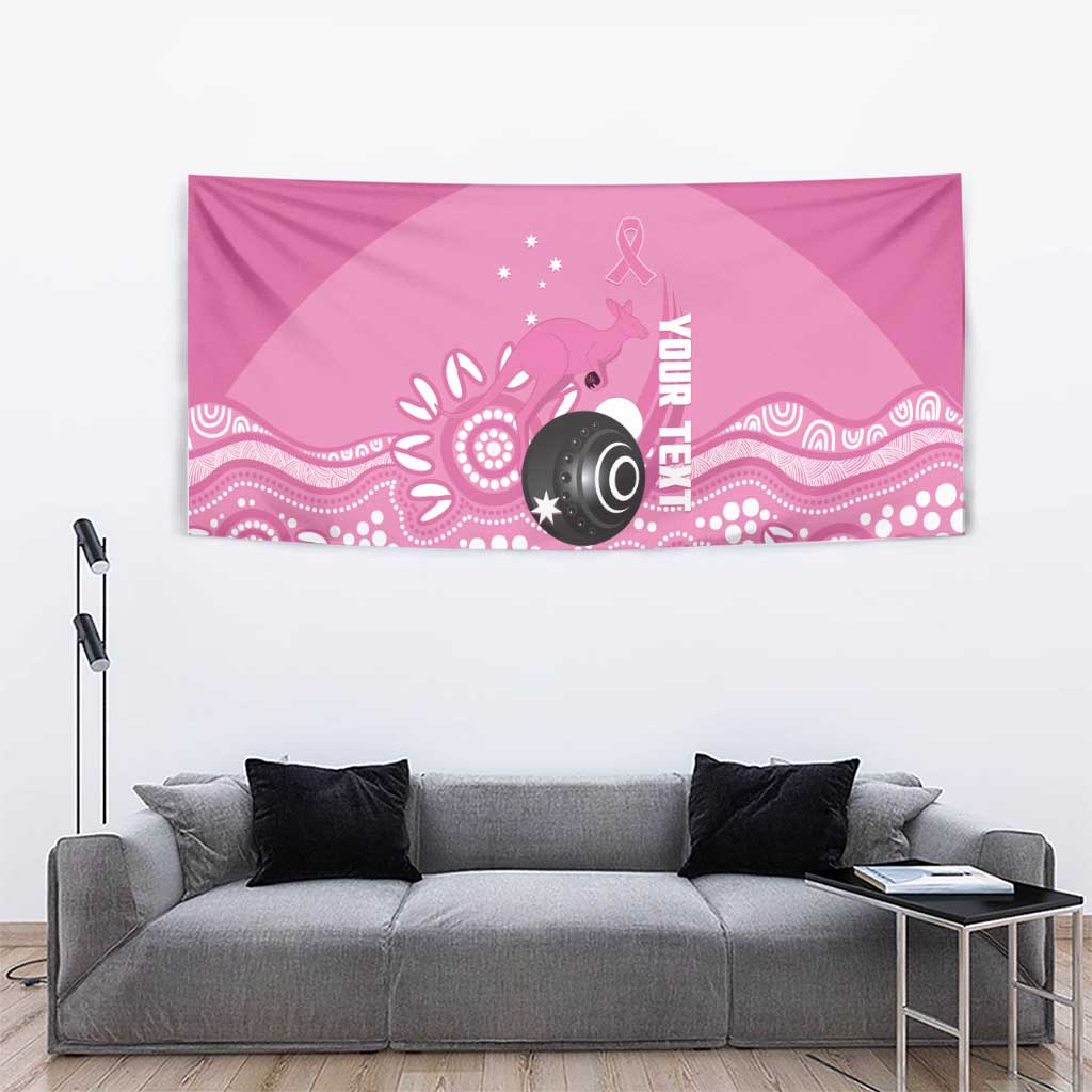Custom Bowls Australia Breast Cancer Tapestry Pink Ribbon Kangaroo Aboriginal Art - Aussie Hoodie